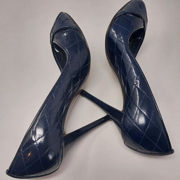 Stuart Weitzman DARK Navy Blue. Leather uppers and leather sole. Size 6 M - Picture 11 of 12